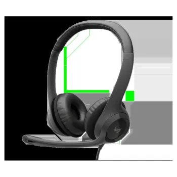 Diadema Logitech ClearChat H390 - Micrófono - USB - Supresión de Ruido - 981-000060