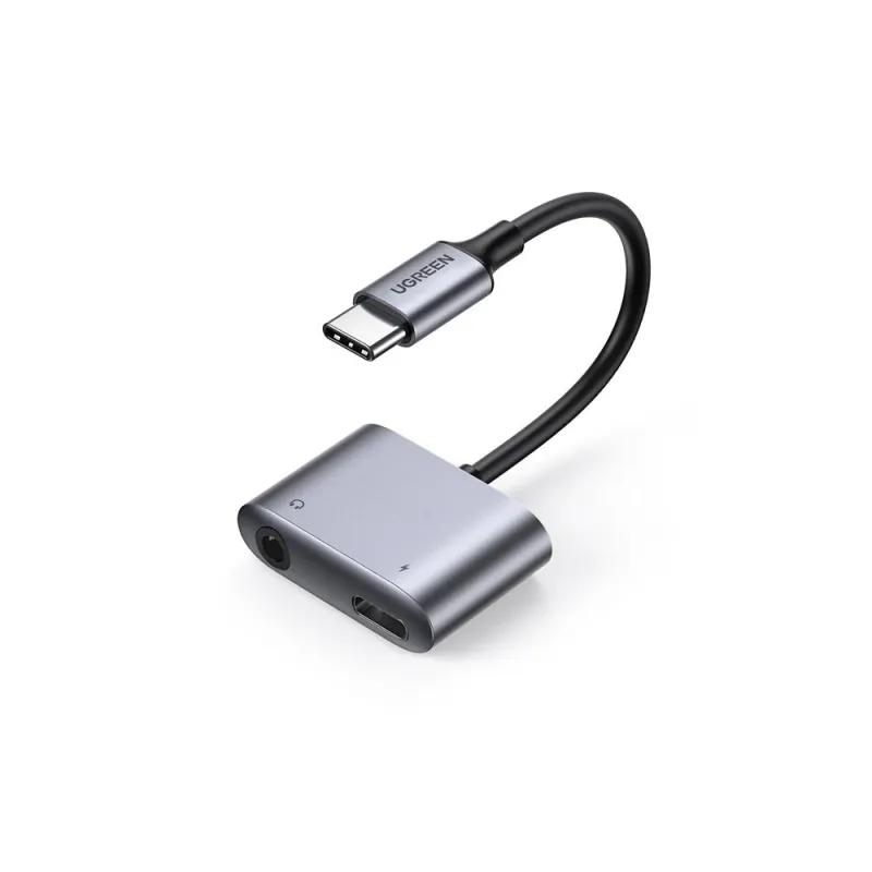 Cable Usb-C A Usb-C/3.5Mm Ugreen 3.5 M. Color Negro. - 60164