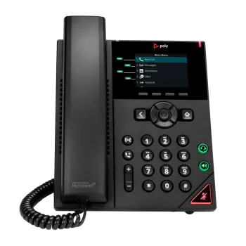 Teléfono IP Poly VVX 250 - 4 Líneas - Compatible con PoE - WW - 89B62AA#AC3