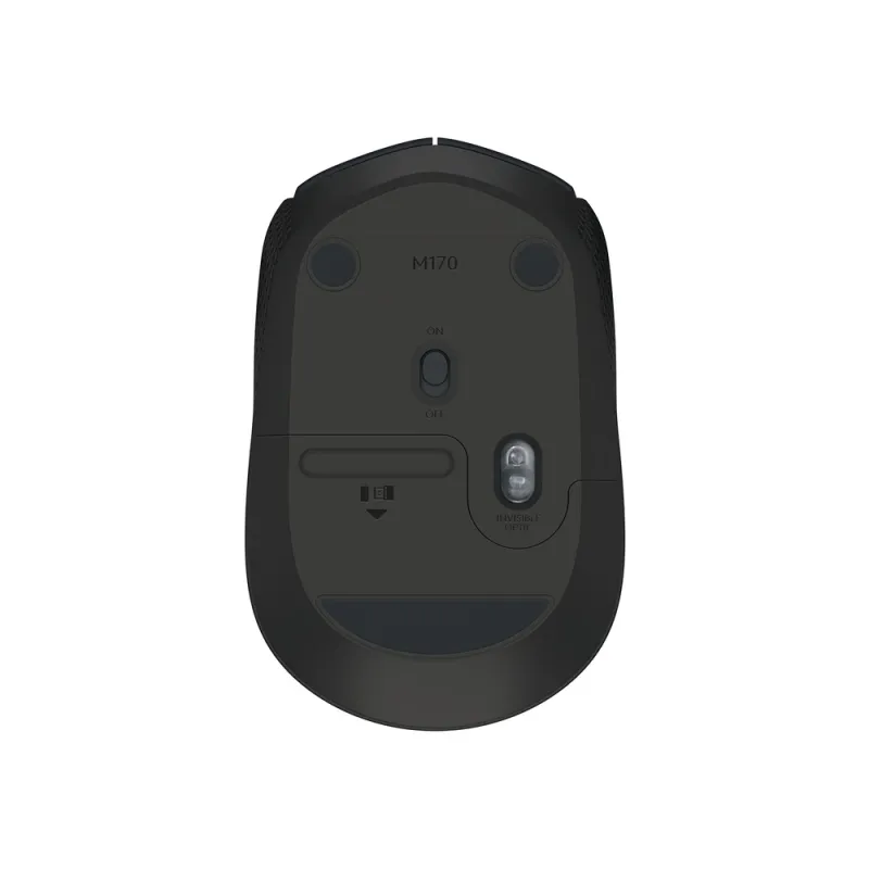 Mouse Óptico Inalámbrico Logitech M170, Hasta 1,000 Dpi, 3 Botones, Usb, Color Negro. - LOG-910-004940