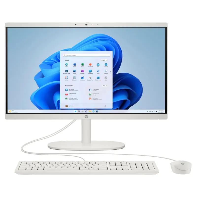 All In One HP Desktop 22-dg0006la - 21.45" - Intel Celeron N100 - 8GB - Windows 11 Home - A23WGLA#ABM