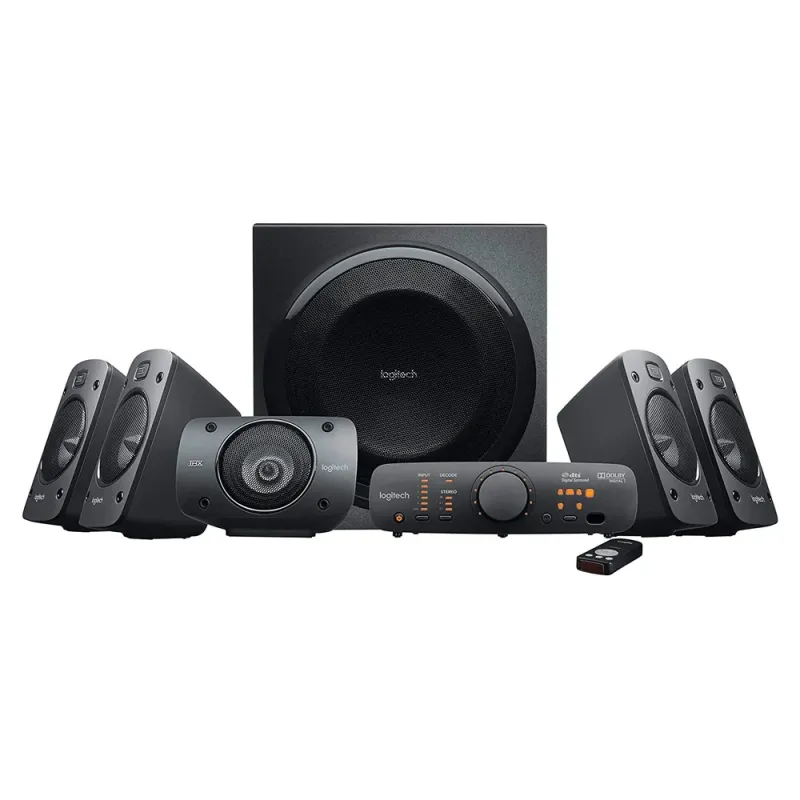 Bocinas Logitech Z906 - 5.1 Canales - 500 Watts RMS - THX - DVD/ iPod/ RCA - 980-000474