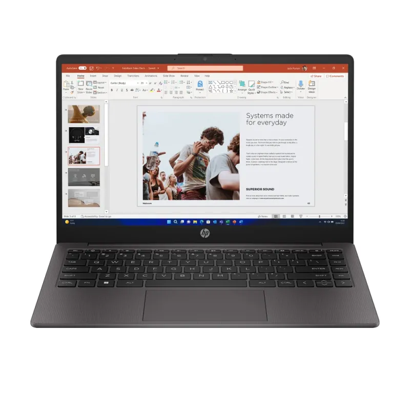 Laptop HP 245 G10 - 14" - AMD Ryzen 3 7320U - 8GB - 256GB SSD - Windows 11 Home - AJ1Y0LT#ABM