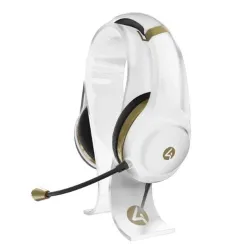 Kit Gamer 4gamers XP-GOLDR-WHT-4G - Diadema - Alámbrico - Base para Diadema - Blanco con Dorado - XP-GOLDR-WHT-4G