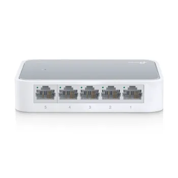 Switch Tplink De 5 Puertos Fast Ethernet  5 Puertos Rj45 De 10/100 Mbps   Cubierta De Plastico   No Administrable/Tl-Sf1005D - TP-SF1005D