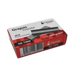 Grapas Estandar Nextep 26/6 C/1000 - NE-118M Grapas Estandar Nextep 26/6 C/1000 - NE-118M