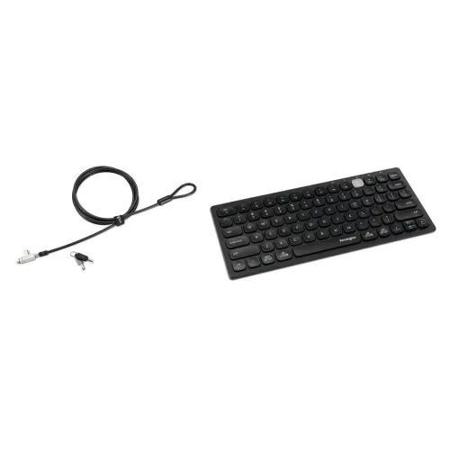 Candado de Seguridad Kensington K60500WW - 1.8m - Negro - 25 Piezas - Teclado Kensington K75502ES - BDL K60500WW Candado de Seguridad Kensington K60500WW - 1.8m - Negro - 25 Piezas - Teclado Kensington K75502ES - BDL K60500WW