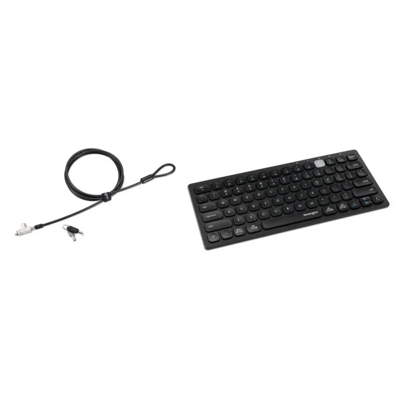 Candado de Seguridad Kensington K60500WW - 1.8m - Negro - 25 Piezas - Teclado Kensington K75502ES - BDL K60500WW