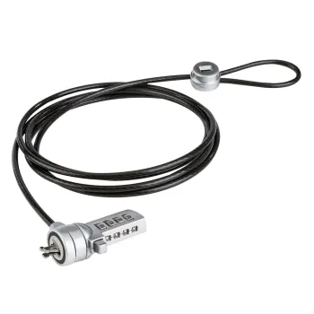 Techzone Tzccl103 Cable Antirrobo Negro, Plata 1.8 M - TZCCL103