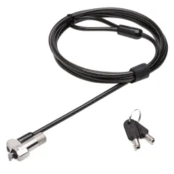 Techzone Tzkl703Kd Cable Antirrobo Negro 1.8 M - TZKL703KD