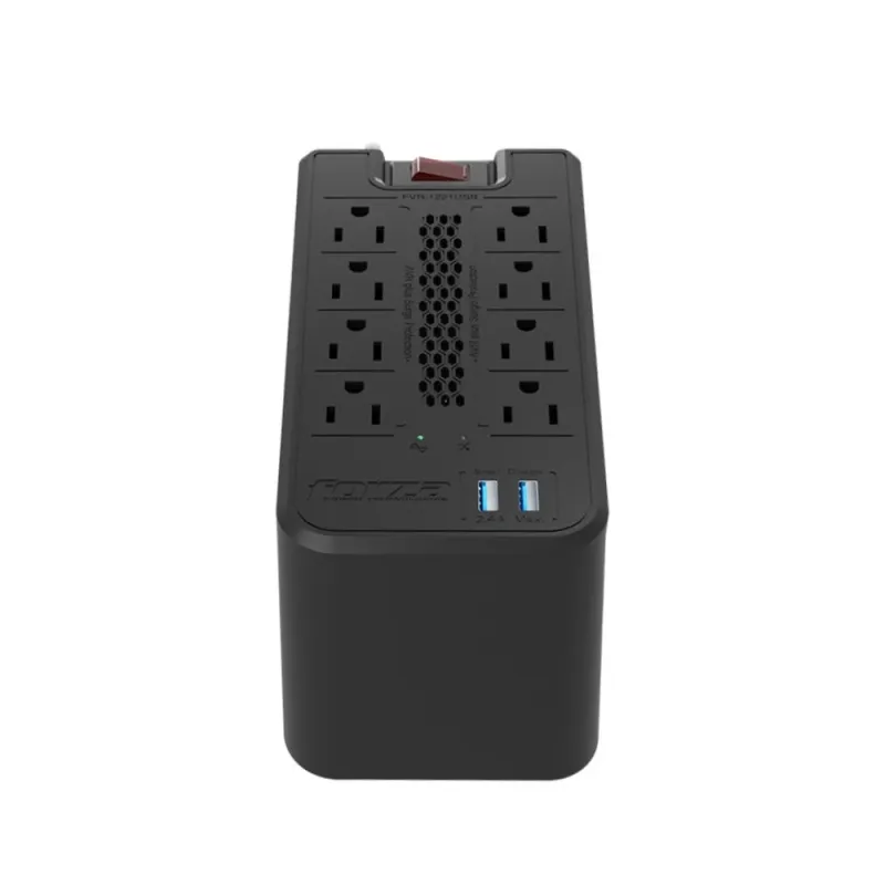 Regulador Forza Power Technologies FVR-1221USB - 1200VA/600W - 8 Contactos - 2 USB - FVR-1221USB