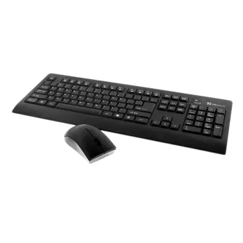 Kit de Teclado y Mouse Klip Xtreme KCK-265E - Inalámbrico - Receptor USB - Inglés - Negro - KCK-265E