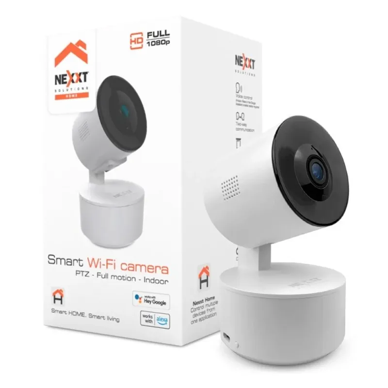 Cámara Nexxt NHC-P710 - Inalámbrico - 1920 x 1080 - Focal Fijado - Wi-Fi - Panorámica - Interior - NHC-P710