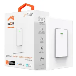 Interruptor Nexxt NHE-S100 - Wi-Fi - Blanco - NHE-S100 Interruptor Nexxt NHE-S100 - Wi-Fi - Blanco - NHE-S100