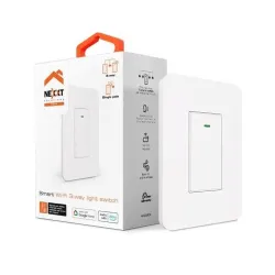Interruptor Nexxt NHE-S300 - 3 Vías - Wi-Fi - Blanco - NHE-S300 Interruptor Nexxt NHE-S300 - 3 Vías - Wi-Fi - Blanco - NHE-S300