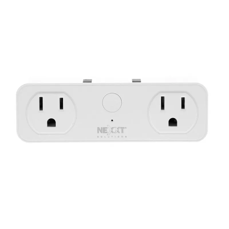 Enchufe Inteligente Nexxt NHP-D610 - Wi-Fi - 2 Conectores - 2 Puertos USB - Control de Voz - NHP-D610