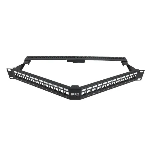 Rack Nexxt - 24 Puertos - 1U - Requiere Ensamble - PCGPSMO1U24ANBK