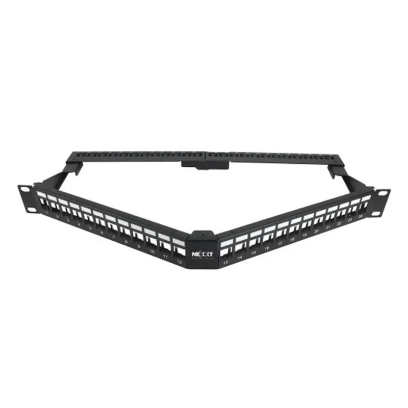 Rack Nexxt - 24 Puertos - 1U - Requiere Ensamble - PCGPSMO1U24ANBK