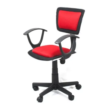Silla de Oficina Xtech QZY-0613R - Reposabrazos - Negro con Rojo - QZY-0613R