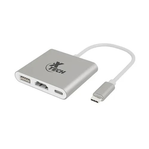 Adaptador Xtech XTC-565 - USB-C - HDMI - USB 3.0 - Gris - XTC-565 Adaptador Xtech XTC-565 - USB-C - HDMI - USB 3.0 - Gris - XTC-565