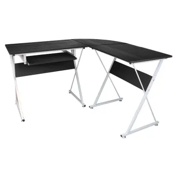 Escritorio Para Computadora Xtech XTF-CD433 - PVC, Acero, Madera - Negro con Blanco - XTF-CD433