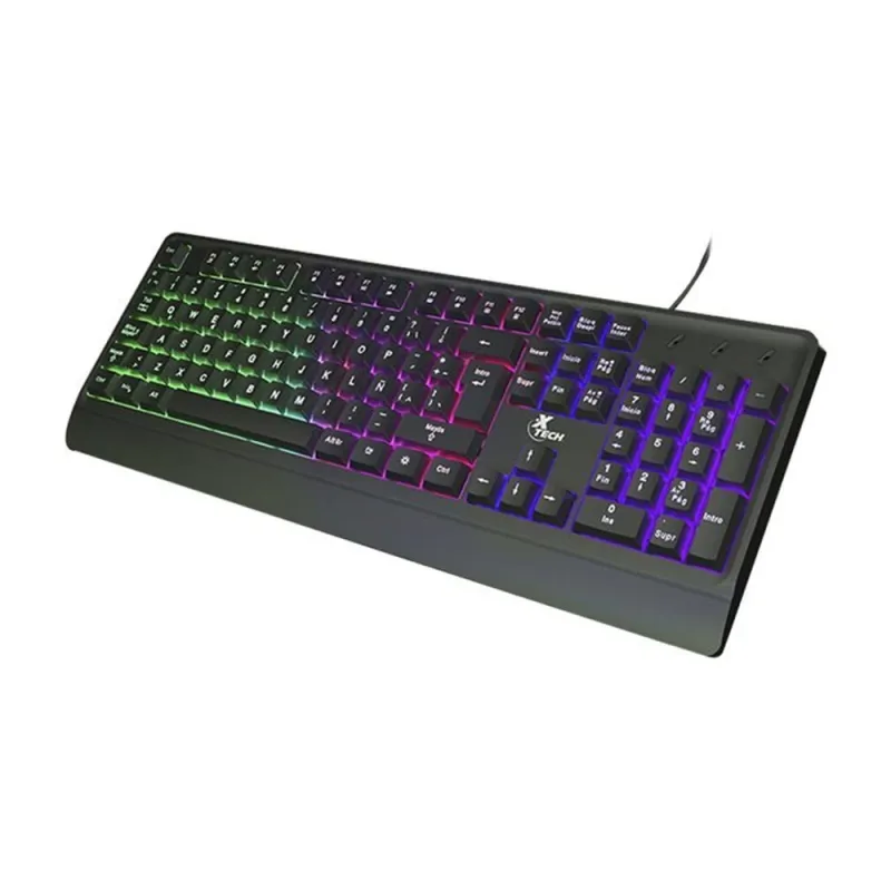 Teclado Gamer XTech XTK-505S - Alámbrico - Español - Multimedia - LED - XTK-505S