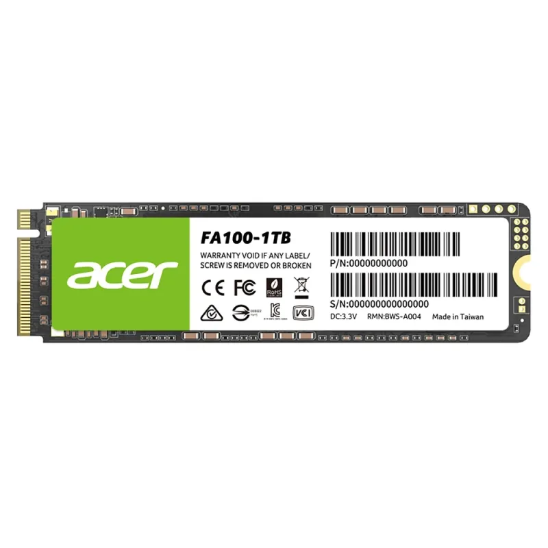 Unidad de Estado Sólido Acer FA100 - M.2 - 1TB - PCI-E 3x4 - BL.9BWWA.120