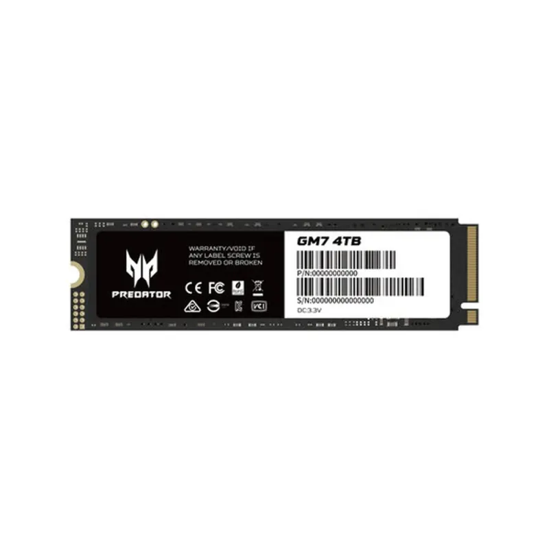 Unidad de Estado Sólido Acer Predator GM7 - M.2 2280 - 4TB - PCI-E 4.0 - BL.9BWWR.120