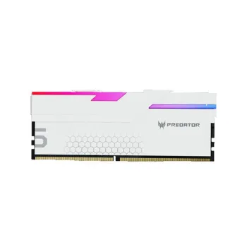 Memoria RAM Acer Predator HERMES - DDR5 - 32GB (2x16GB) - 7200MHz - UDIMM - Para PC - Blanco - BL.9BWWR.405