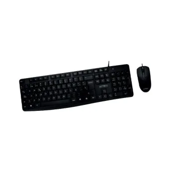 Kit De Teclado Y Mouse Acteck Ac 928984 Alámbrico Usb Español Negro - AC-928984