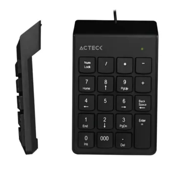 Teclado Numérico Acteck Inspire TN220 - Alámbrico - USB - Negro - AC-932622