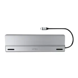 Docking Station Acteck PORT X DH690 - HDMI - VGA - USB-C - USB - Plata - AC-932950