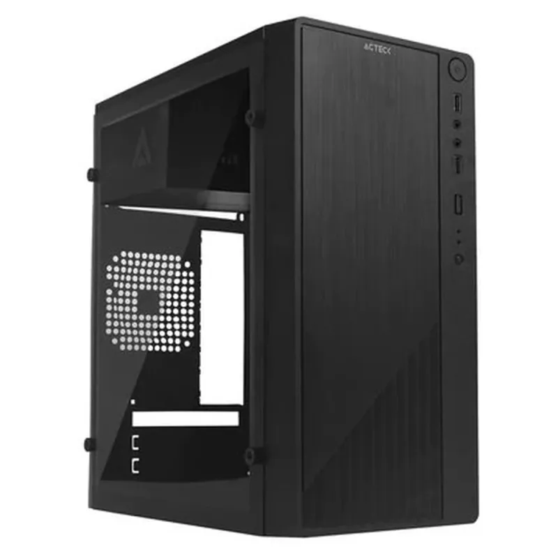 Gabinete Acteck KIOTO GC220 - Mini Torre - Micro ATX/Mini ITX - Fuente 500W - Negro - AC-933063