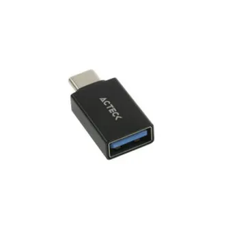Adaptador Acteck Shift Plus AU210 - USB-A a USB-C - Negro - AC-934817