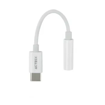 Adaptador Acteck Shift Plus AA405 - USB-C a 3.5mm - Blanco - AC-934831