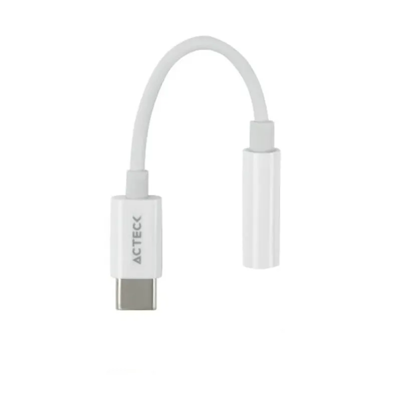 Adaptador Acteck Shift Plus AA405 - USB-C a 3.5mm - Blanco - AC-934831