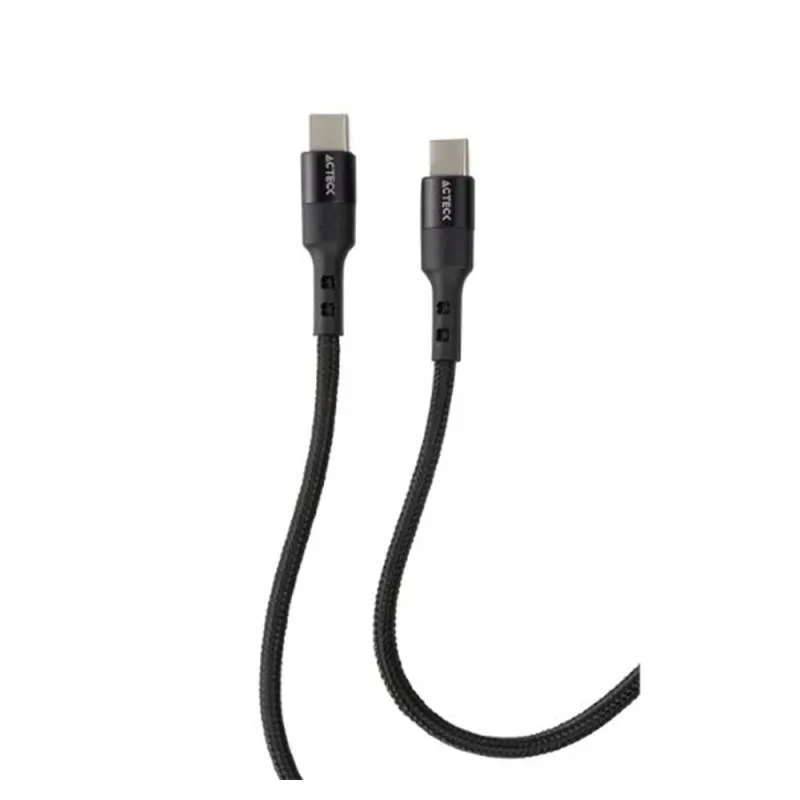 Cable USB-C Acteck Linx Plus CC420 - 1 Metro - Negro - AC-934855