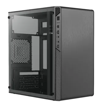 Gabinete Gamer Acteck Performance II GI215W - Micro Torre - Micro ATX/Mini ITX - Fuente 500W - Panel Lateral - Negro - AC-935784