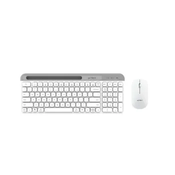 Kit de Teclado y Mouse Acteck Creator Virtuos Silk MK720 - Inalámbrico - Multimedia - Español - Blanco - AC-936262