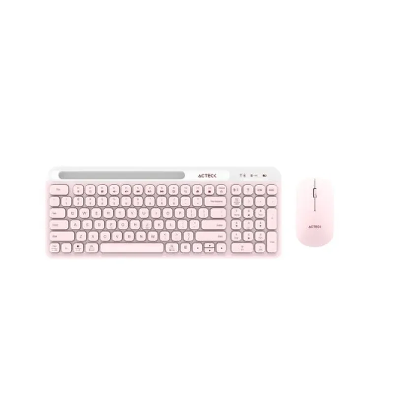 Kit de Teclado y Mouse Acteck Creator Virtuos Silk MK720 - Inalámbrico - Multimedia - Español - Rosa - AC-936279