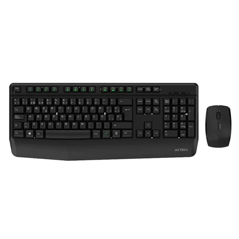 Kit de Teclado y Mouse Acteck CREATOR PLUS MK465 - Inalámbrico - Negro - AC-936354