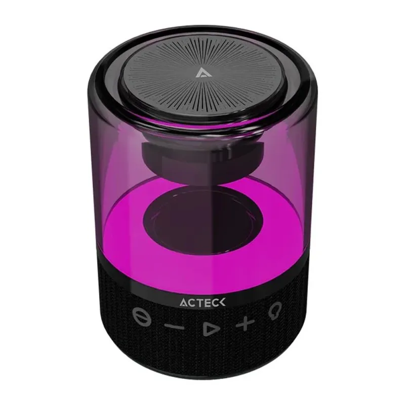 Bocina Portátil Acteck Glee Pure AP30 - Inalámbrico - Bluetooth - Negro - AC-936422