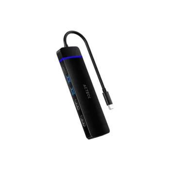 Hub USB Acteck GATE 8V DH676 - USB-C - 2x USB 3.0 - USB-C - DisplayPort - 2x HDMI - SD - Micro SD - AC-936477