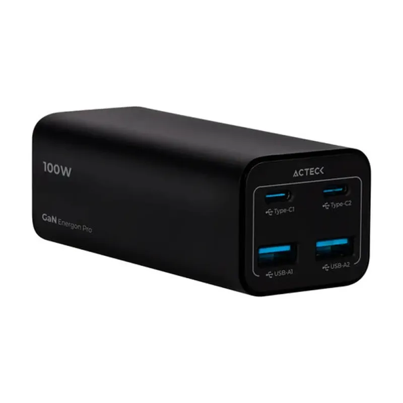Cargador de Escritorio Acteck Energon Mate CE717 - 100W - USB-C - USB-A - AC-936491
