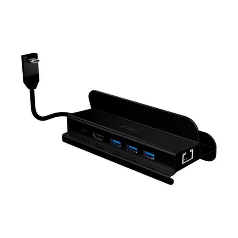 Docking Station Acteck Gate 6 DH665 - HDMI/USB/RJ-45 - Negro - AC-936767
