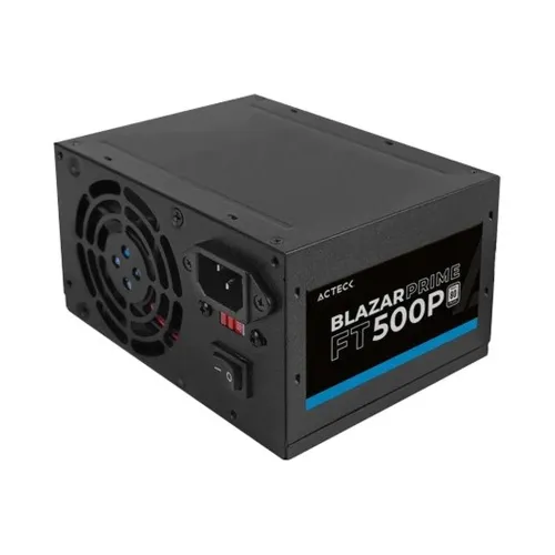 Fuente de Poder Acteck Blazar Prime FT500P - 500W - ATX - 20 + 4 Pines - SATA - MOLEX  - AC-938143