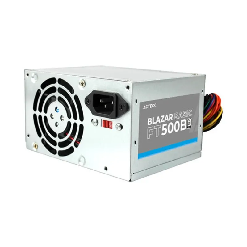 Fuente de Poder Acteck Blazar Basic FT500B - 500W - ATX - 20+4-pin - 2 SATA - BULK - AC-938150