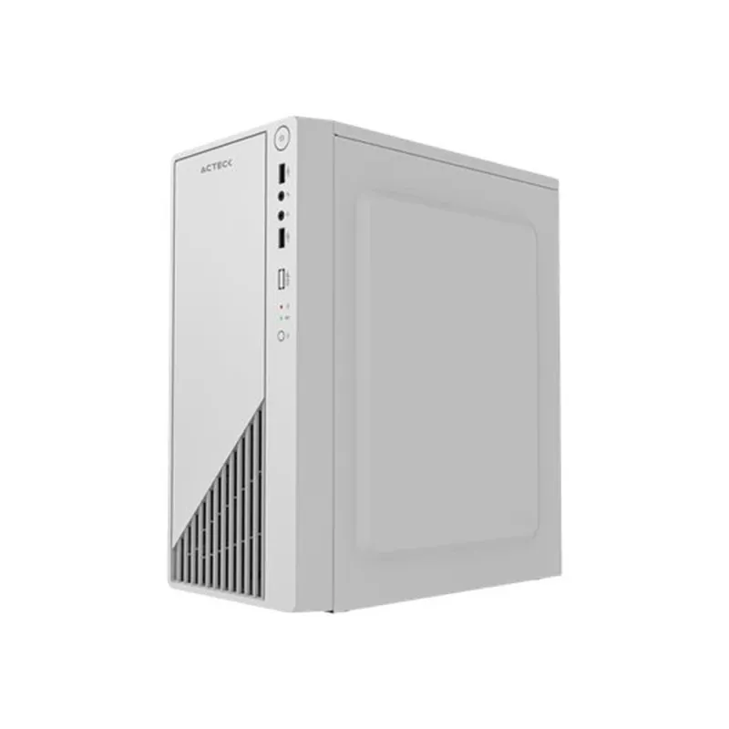 Gabinete Gamer Acteck Kioto GC220 - Mini Torre - Micro-ATX/Mini ITX - Fuente 500W - Panel Lateral - Blanco - AC-939522