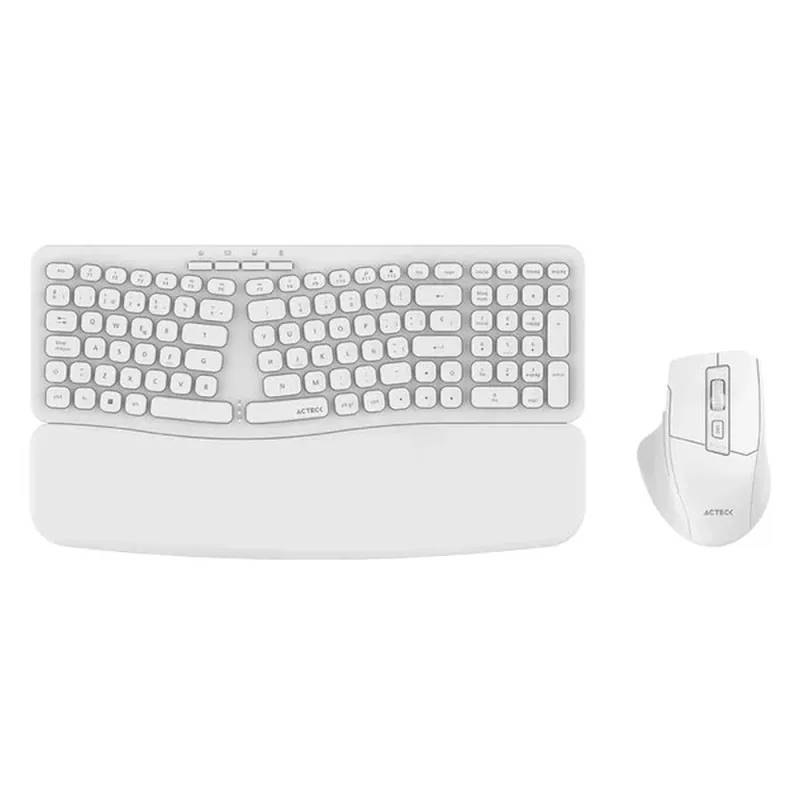 Kit Teclado y Mouse Acteck Creator Ultra Confort MK650 - Inalámbrico - Blanco - AC-939874