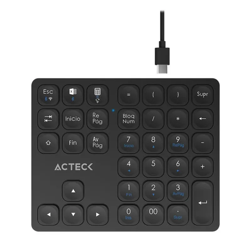 Teclado Numérico Acteck Inspire Pad Pro TN480 - Inalámbrico - 36 Teclas - AC-939911